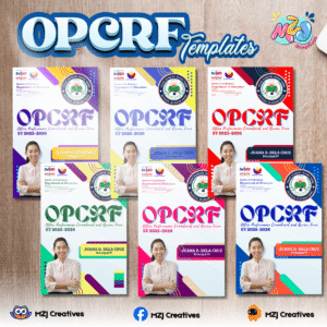 Editable OPCRF Template Bundle for Principals – 6 Themed Office Performance Commitment and Review Form Templates (Digit