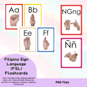 Filipino Sign Language Flashcards