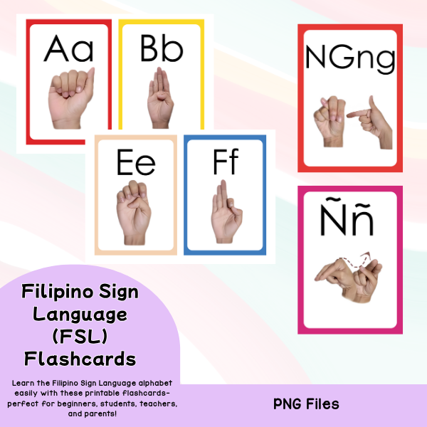 Filipino Sign Language Flashcards