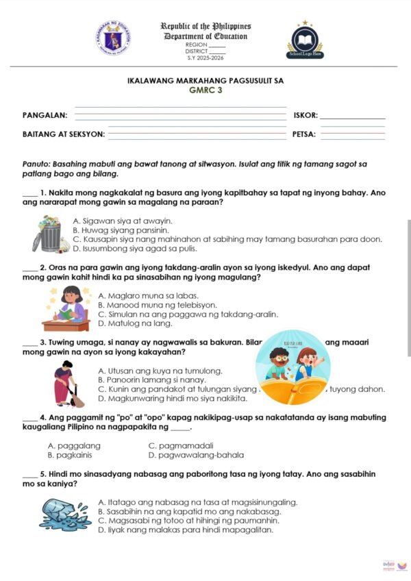 📝 Grade 3 Periodical Test Quarter 2 - Image 2