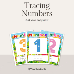 Number Tracing Flashcards 1-10