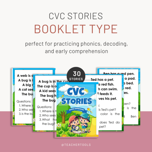 Cvc stories (Booklet Type)