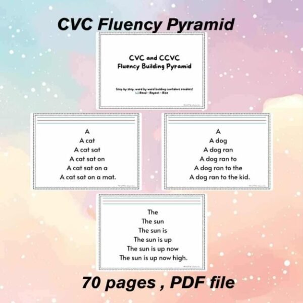 CVC-CCVC FLUENCY BUILDING PYRAMID