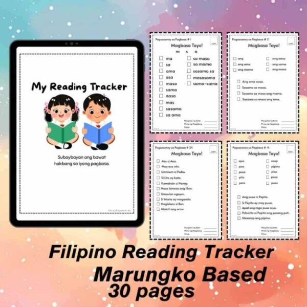 READING TRACKER MARUNGKO APPROACH BASED KINDER TO GRADE 1
