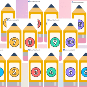 Pencil Design Numbers 1-20
