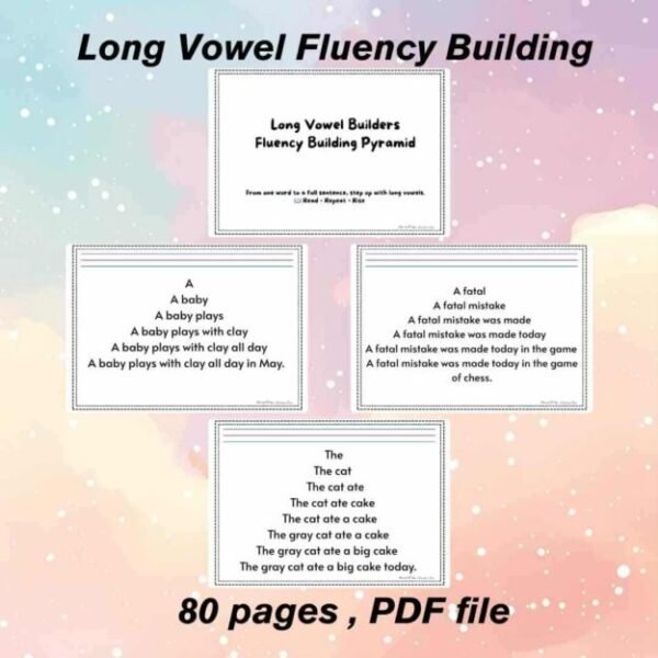 LONG VOWEL FLUENCY BUILDING PYRAMID