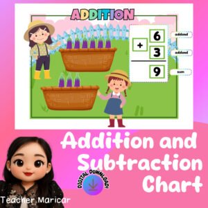 ADDITION AND SUBTRACTION INTERACTIVE CHART