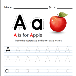 Bulilit Buddies Alphabet Tracing Worksheet