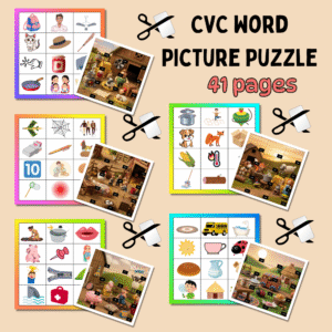 Short word Picture puzzle (41pages)