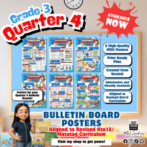 Grade 3 Bulletin Board Poster Set – Quarter 4 (Matatag Curriculum, K–12 Aligned)