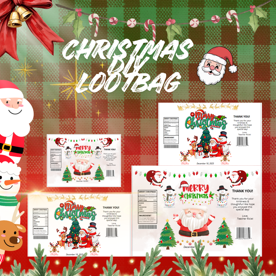 Christmas diy lootbag