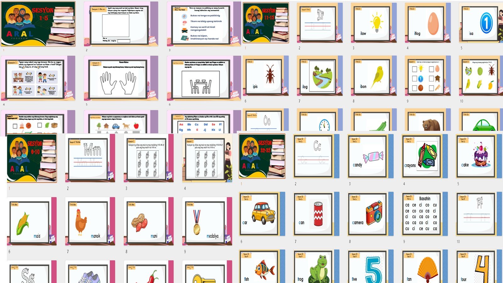 ARAL Powerpoint Sesyon 1-35- KS1-Filipino Editable