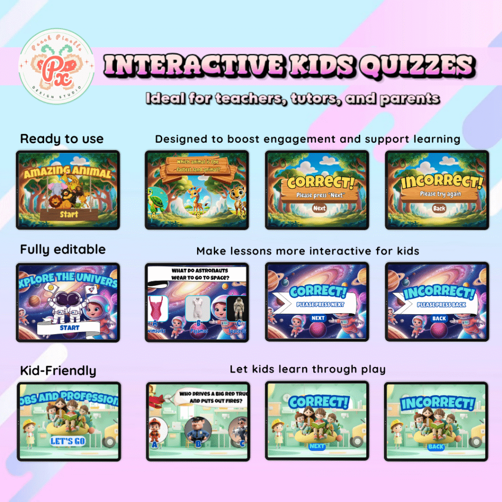 PX DESIGN STUDIO INTERACTIVE KIDS QUIZZES - Kaguro Ph