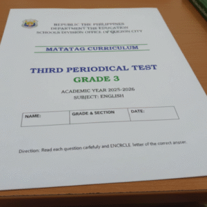 Grade 3 Third Periodical Test with TOS and Keys