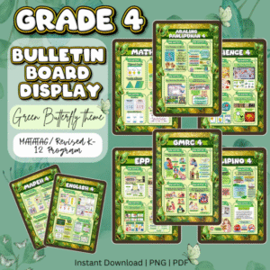 GRADE 4 BULLETIN BOARD (GREEN BUTTERFLY THEME) Q1-Q4