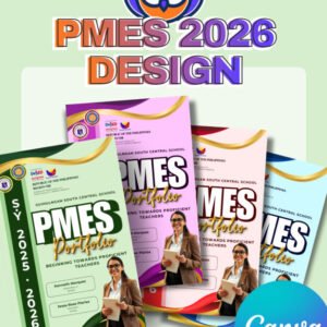 PMES 2026 Design 2 - Available in 4 Colors - Canva Template Link - Editable