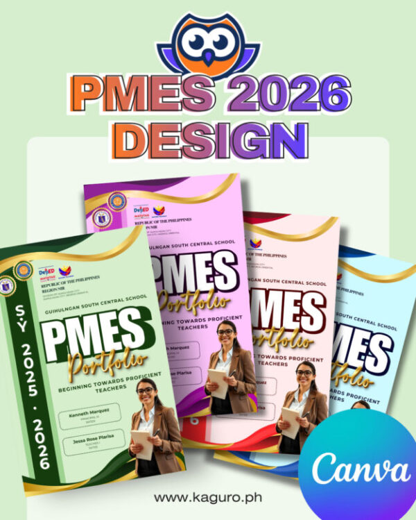 Pmes Layout PMES 2026 Design 2 – Available in 4 Colors – Canva Template Link ...
