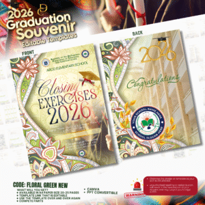 Graduation Souvenir 2026-FLORAL GREEN NEW