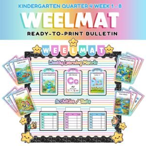 Kindergarten WEELMAT Bulletin with Weekly Cards Input – MATATAG