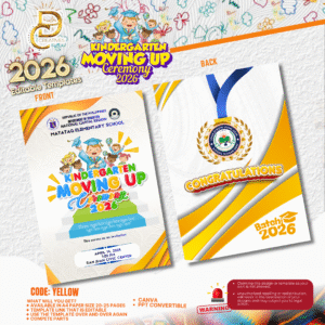 Graduation Souvenir 2026-KINDERGARTEN YELLOW
