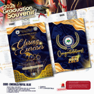 Graduation Souvenir 2026-EMERALD/ROYAL BLUE