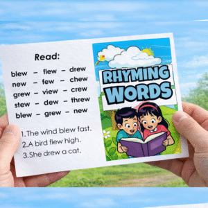 Rhyming Words for Kids – Reading Booklet with Sentences