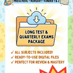 Preschool Test Papers (all Subjects)