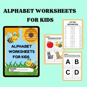 ALPHABET WORKSHEET FOR KIDS - READY TO PRINT!