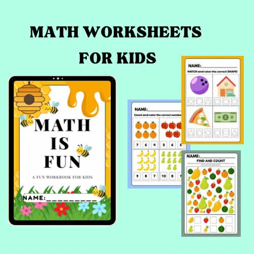 "Math is Fun—and it's Printable! 🐝✨"