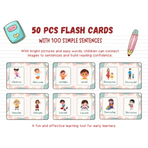 FLASH CARDS with SIMPLE SENTENCES