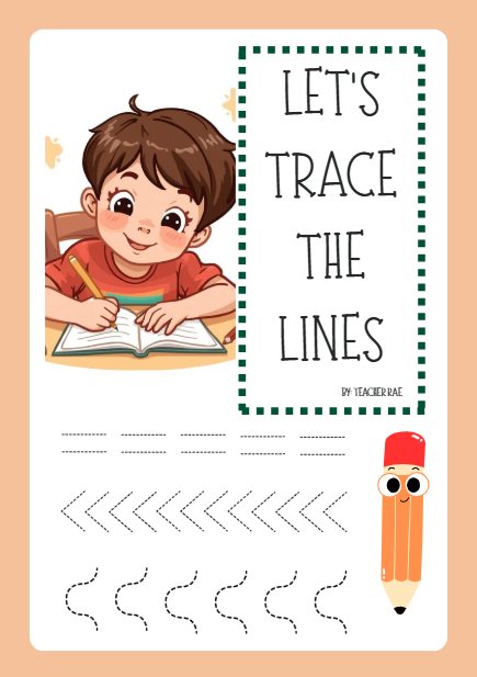 FREE | My Printable Tracing Lines A4 (20 Pages) | Fine Motor Skills & Pre-Writing Workbook for Preschool & Kindergarten