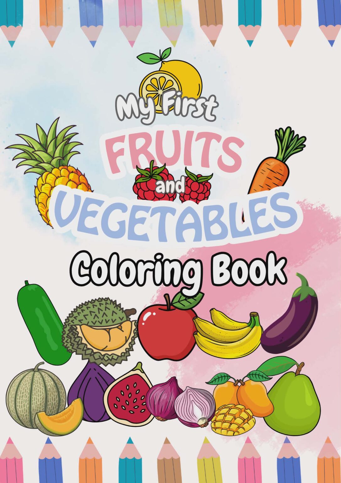 Fruits and Vegetables Coloring Book - Kaguro Ph
