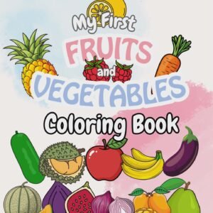 Fruits and Vegetables Coloring Book