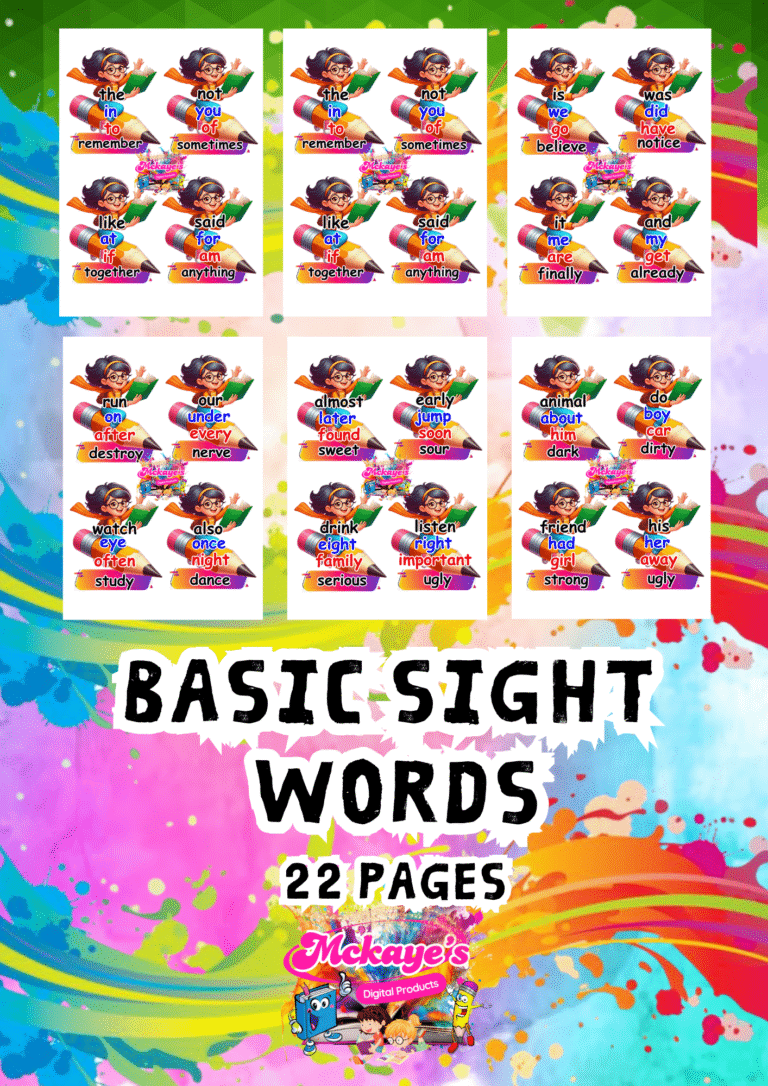 FLASHCARDS – BASIC SIGHT WORDS - Kaguro Ph