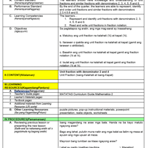 CO Mathematics 2 (Unit Fraction) with Annotations