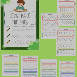 My Printable Tracing Lines A4 (100 Pages) | Fine Motor Skills & Pre-Writing Workbook for Preschool & Kindergarten