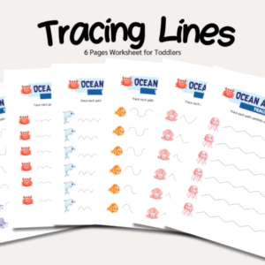 Animal Tracing Worksheets for toddlers