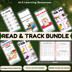 CVC Workbook + Marungko Picture Word Card I Learners’ Progress Tracker