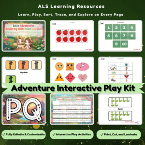 Adventure Interactive Play Kit (WITH MRR & PLR) — Editable Busy Book for Kids