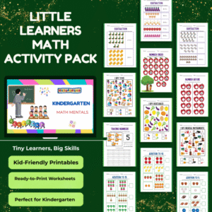 Little learners Math Activity Pack