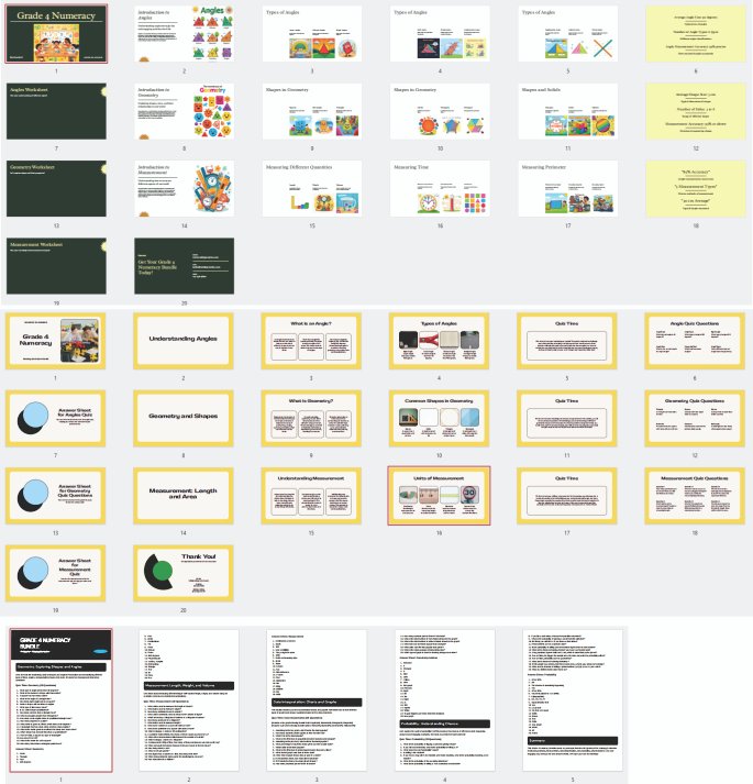 Complete Grade 4 Numeracy Bundle | 4th Quarter Lessons + Quizzes + Visual Worksheets