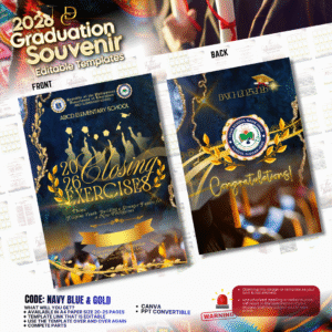 Graduation Souvenir 2026-NAVY BLUE AND GOLD