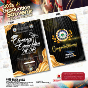 Graduation Souvenir 2026-BLACK AND GOLD