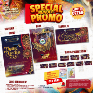 Graduation Souvenir 2026-BLACK AND RED BUNDLE PLUS 1 FREE