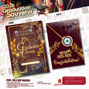 Graduation Souvenir 2026-GOLD AND MAROON