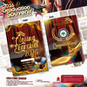 Graduation Souvenir 2026-ETHNIC MAROON