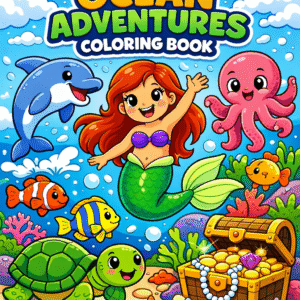 MERMAID OCEAN ADVENTURES COLORING BOOK
