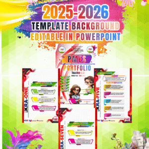 PMES Template Background for Teacher I – Teacher III (Editable PowerPoint)