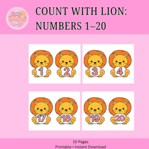 Count with Lion: Numbers 1–20