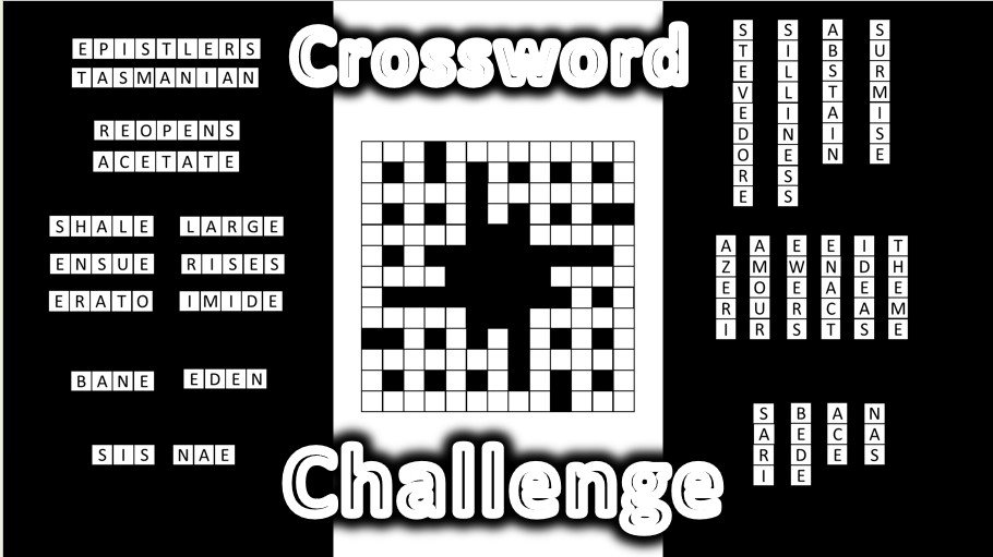 Editable Crossword Activity Template for Classroom Use
